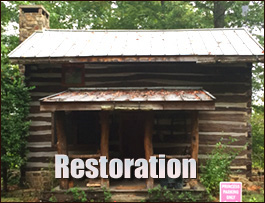 Historic Log Cabin Restoration  Richmond County, North Carolina